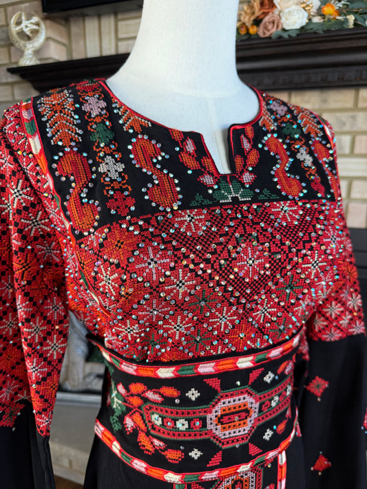 Black/Red Shu'fat Thobe
