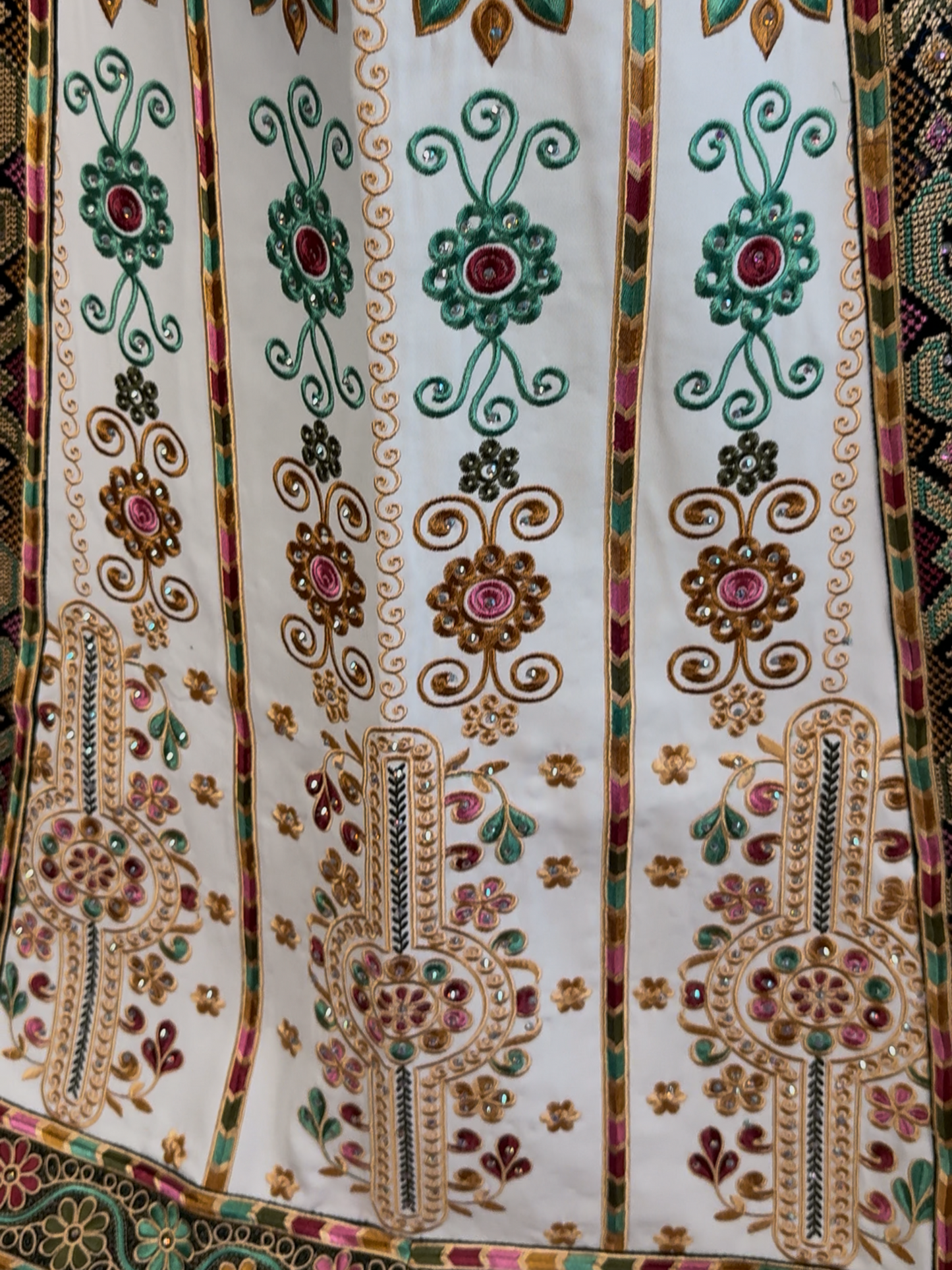 Dark Green Velvet Malaka Thobe