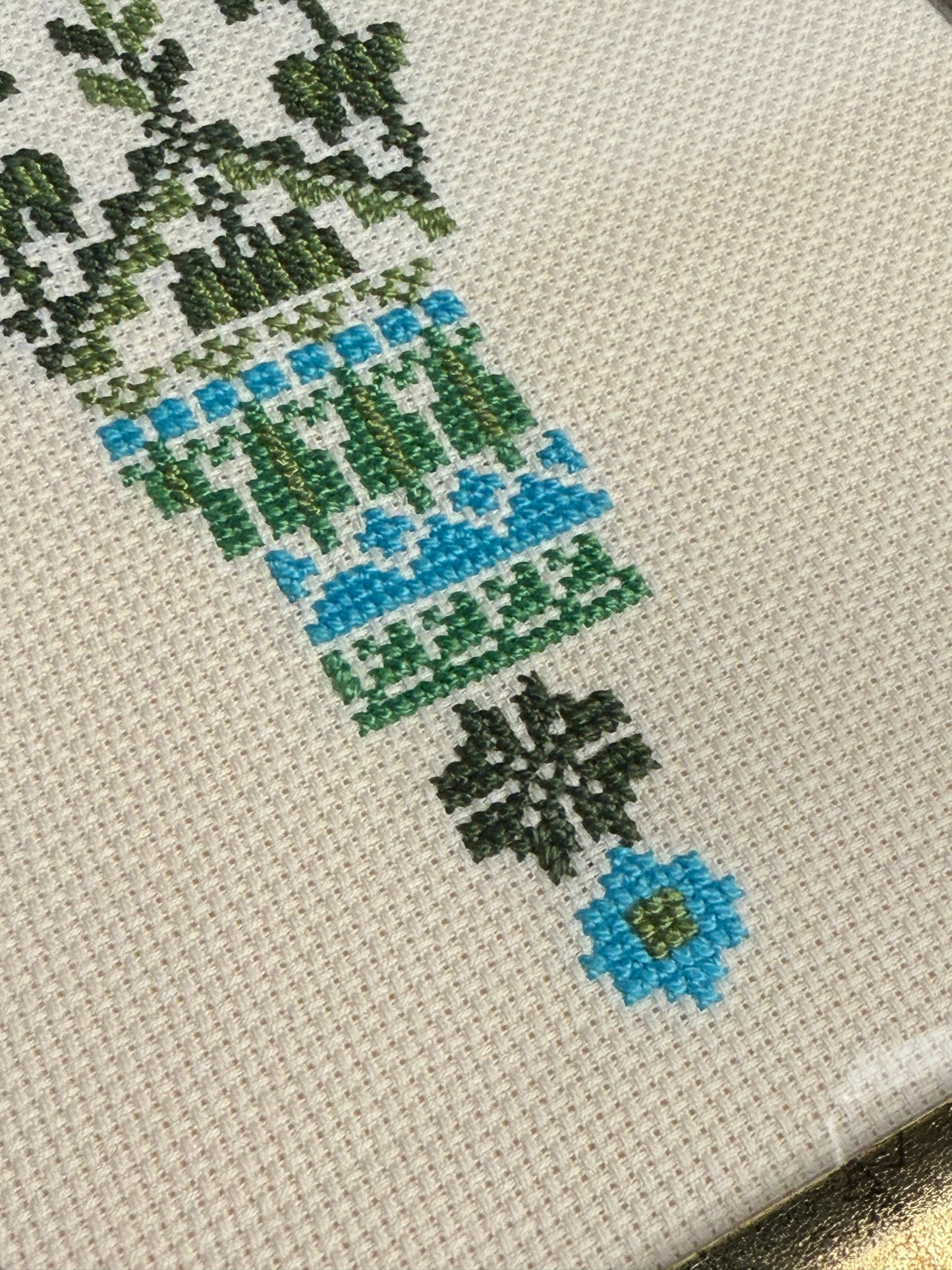 Hand-stitched Palestine Map Wall Decor