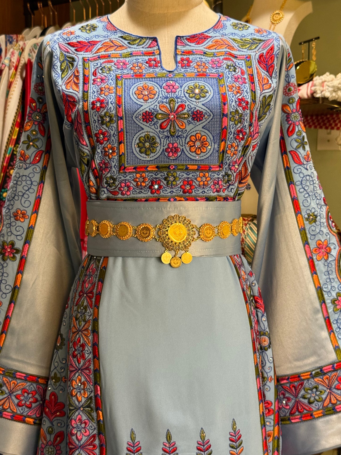 Traditional Golden Coin "Lira" Belt