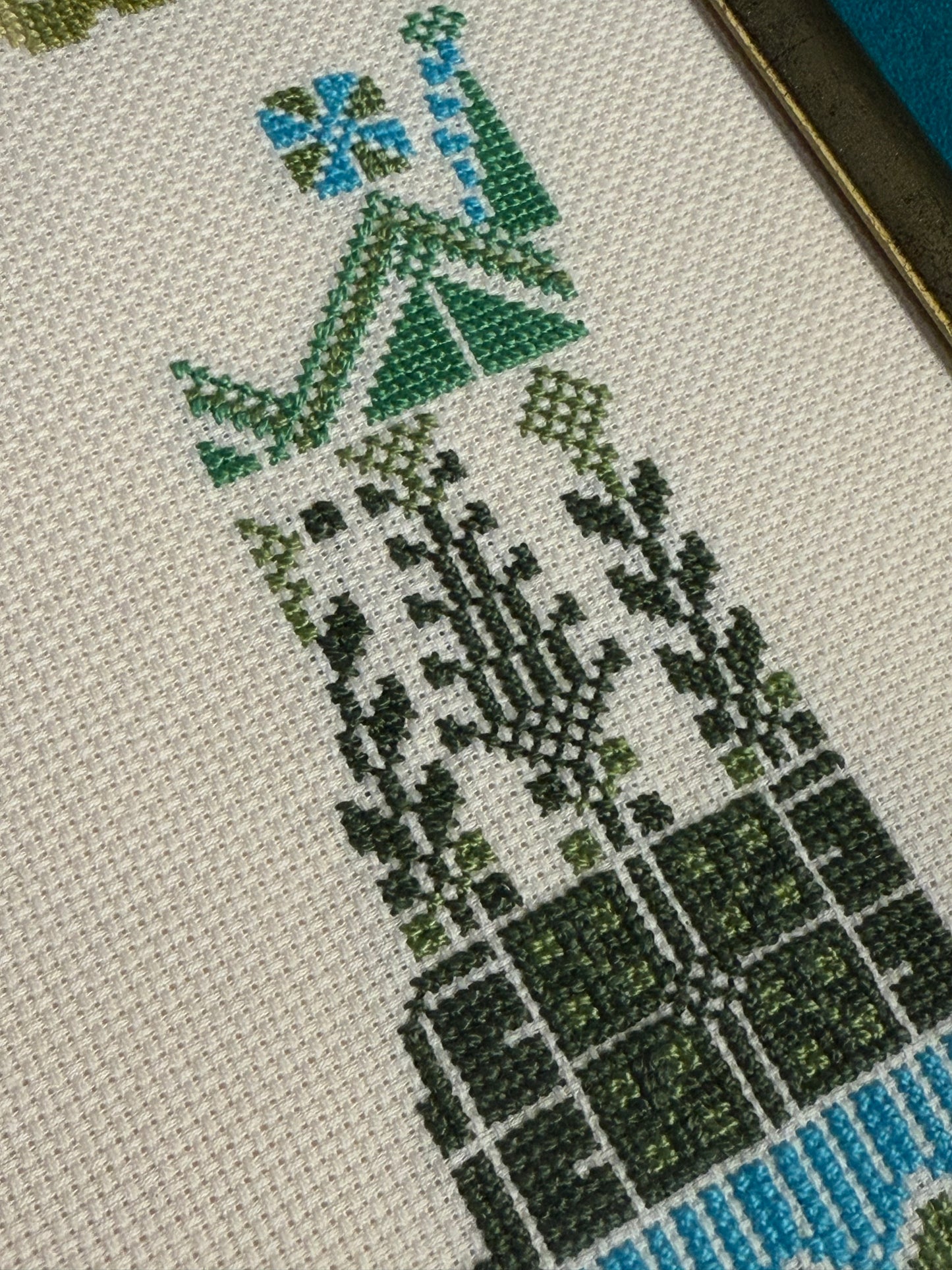 Hand-stitched Palestine Map Wall Decor