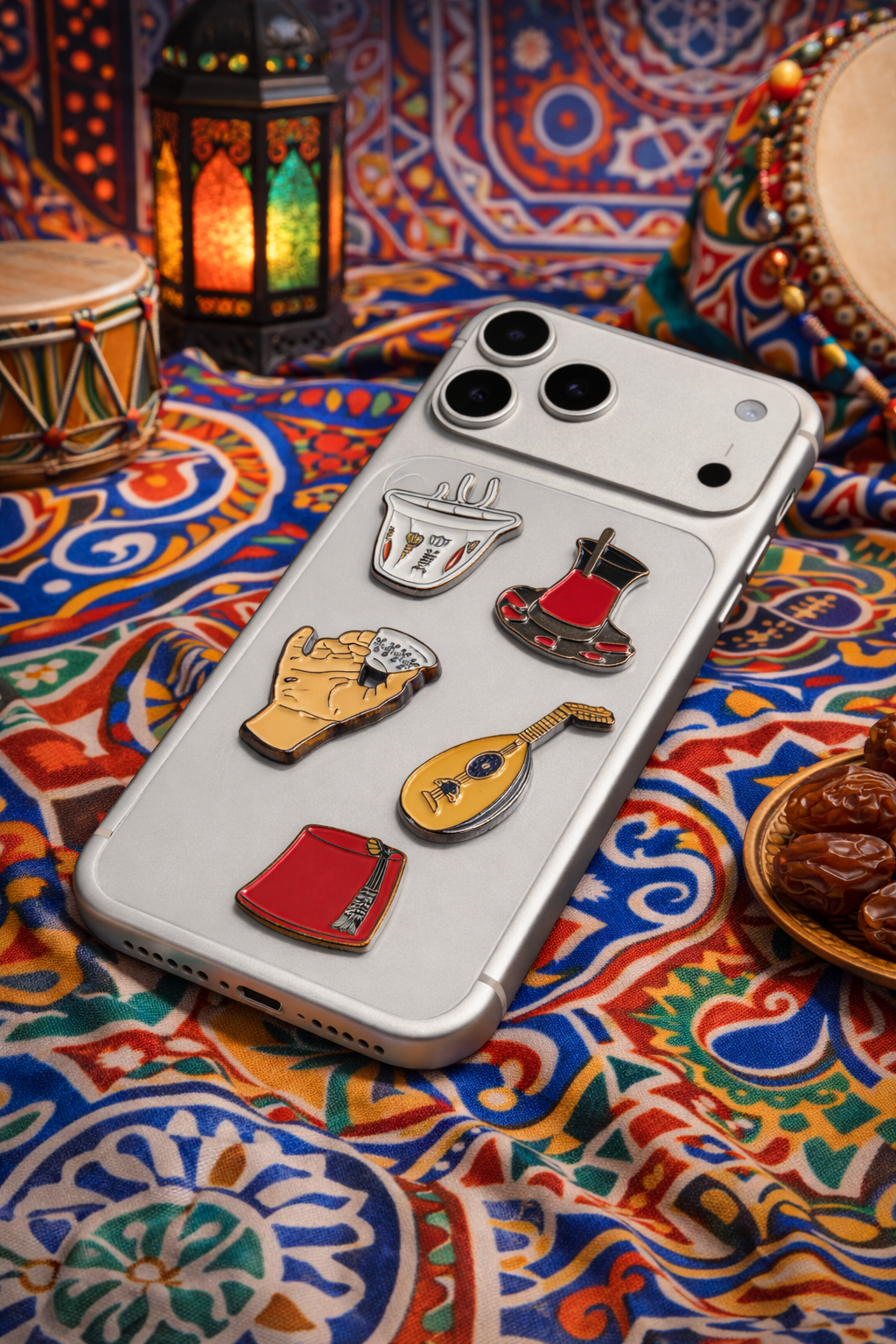 Folkloric Symbols Metal Sticker