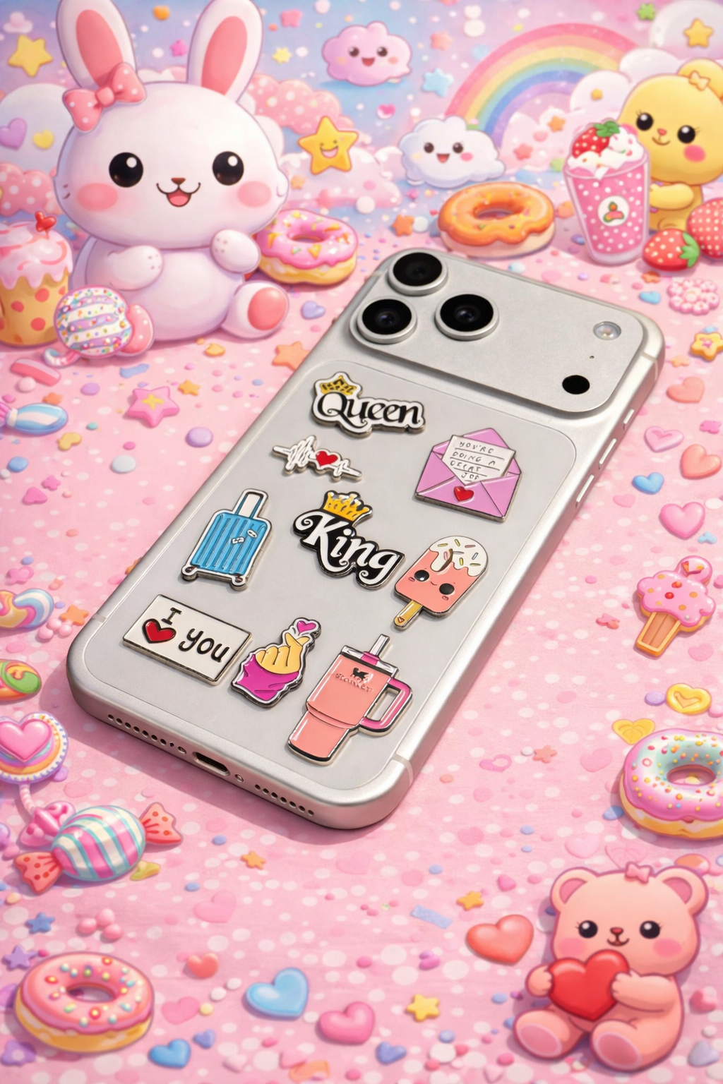 Kawaii Metal Sticker