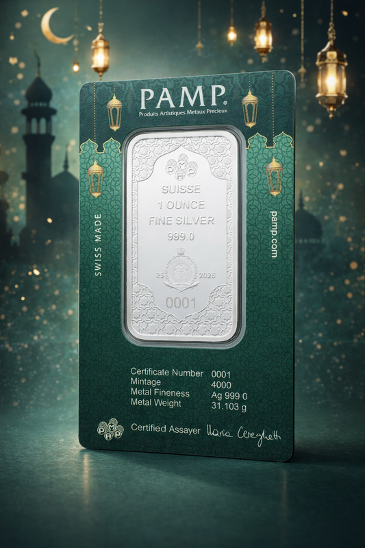 PAMP Suisse (Eid Mubarak) 1 oz Silver Bar