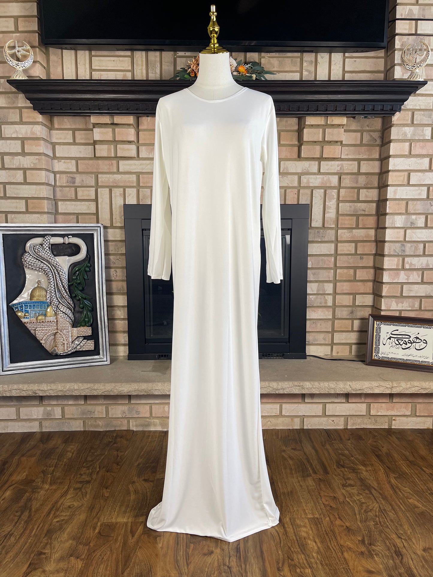 Plain long sleeve underdress (slip)
