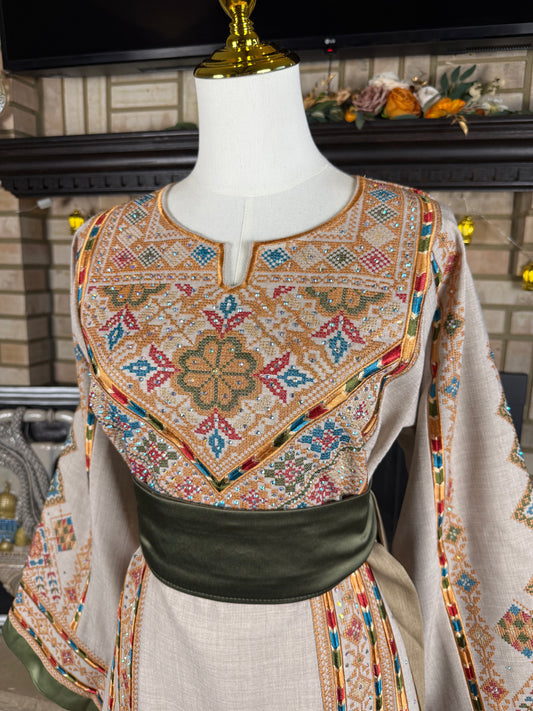 Cream Linen Thobe