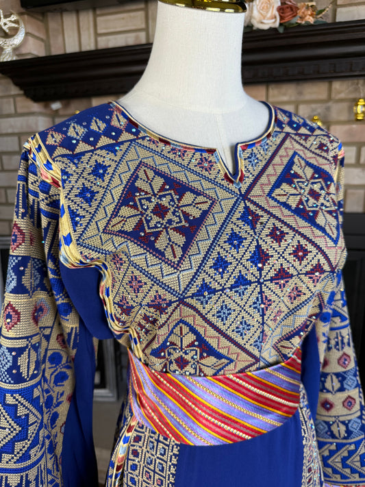 Blue Al-Bireh Thobe