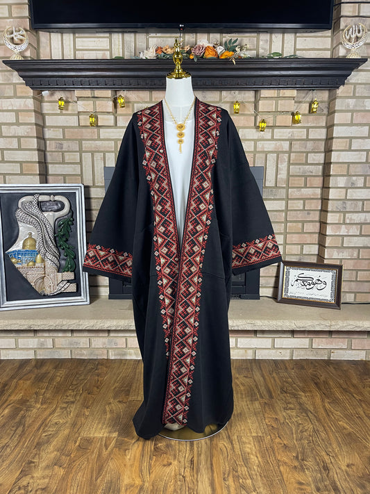 Black/Red Wool Besht