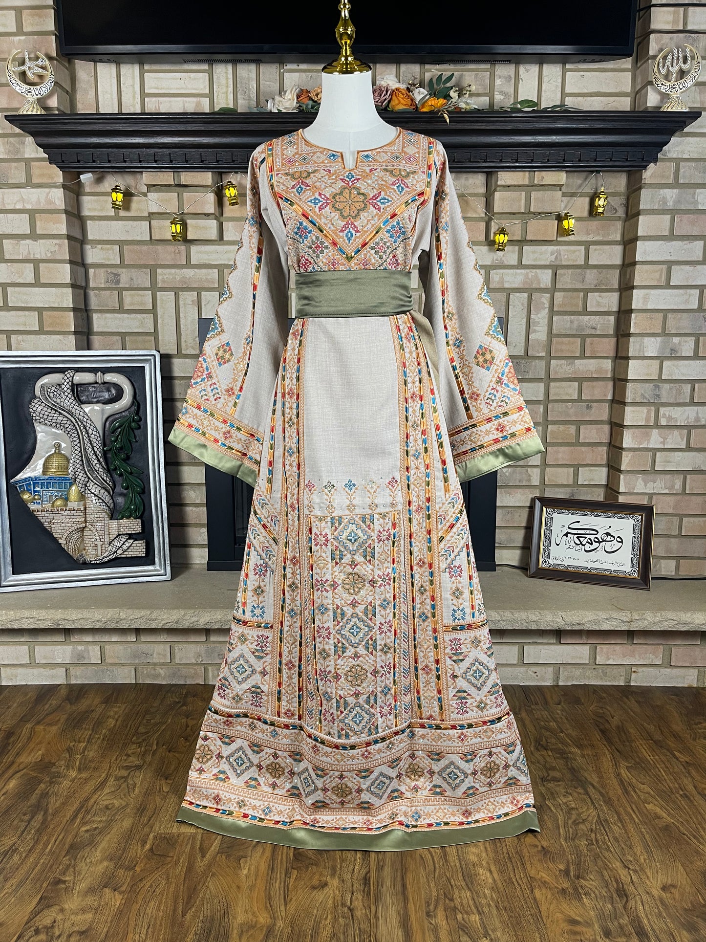 Cream Linen Thobe