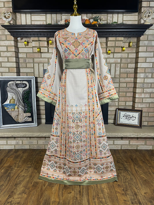 Cream Linen Thobe