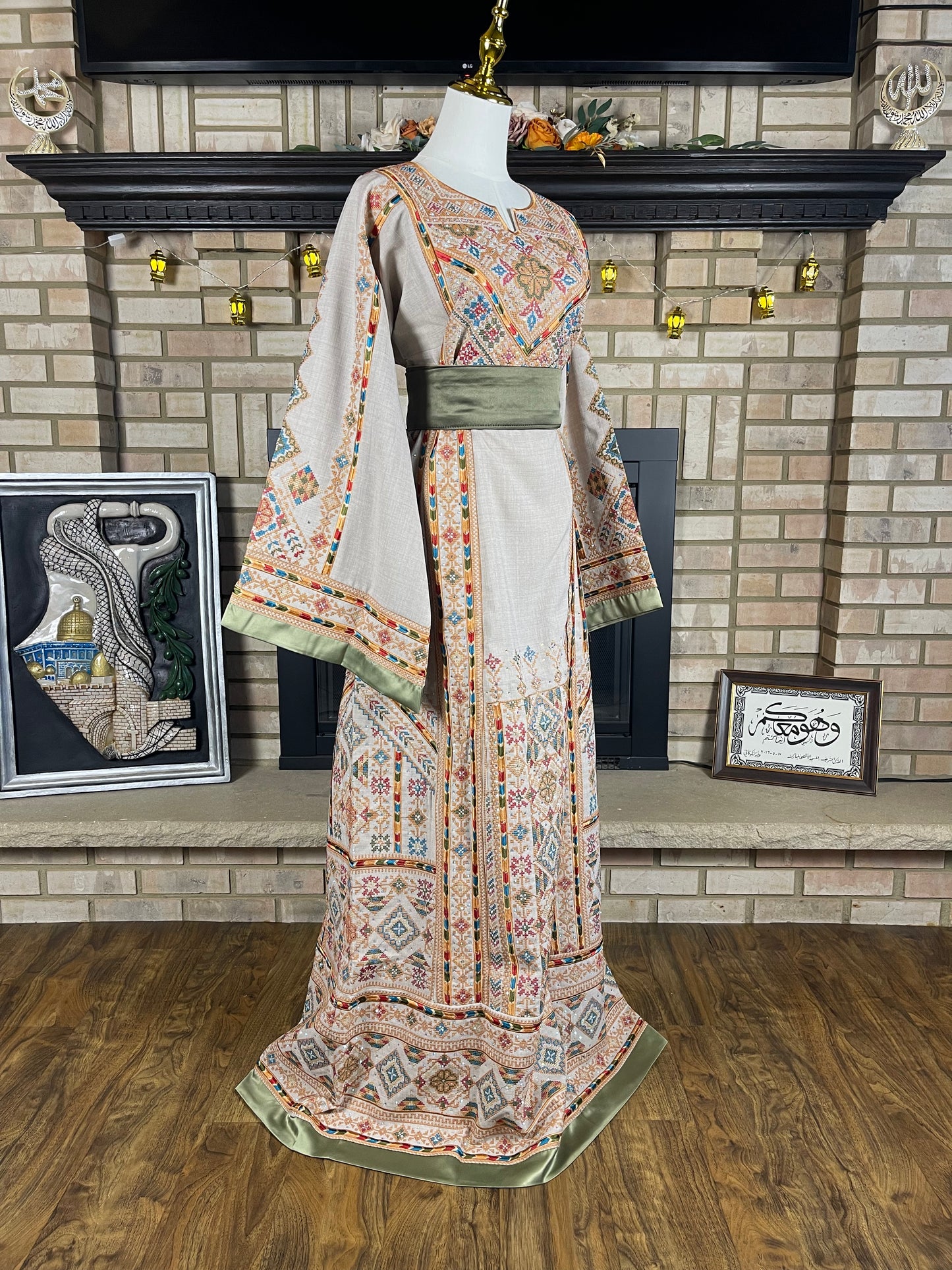 Cream Linen Thobe