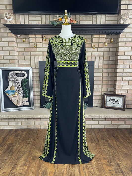 Black/Green Khan Yunis Thobe
