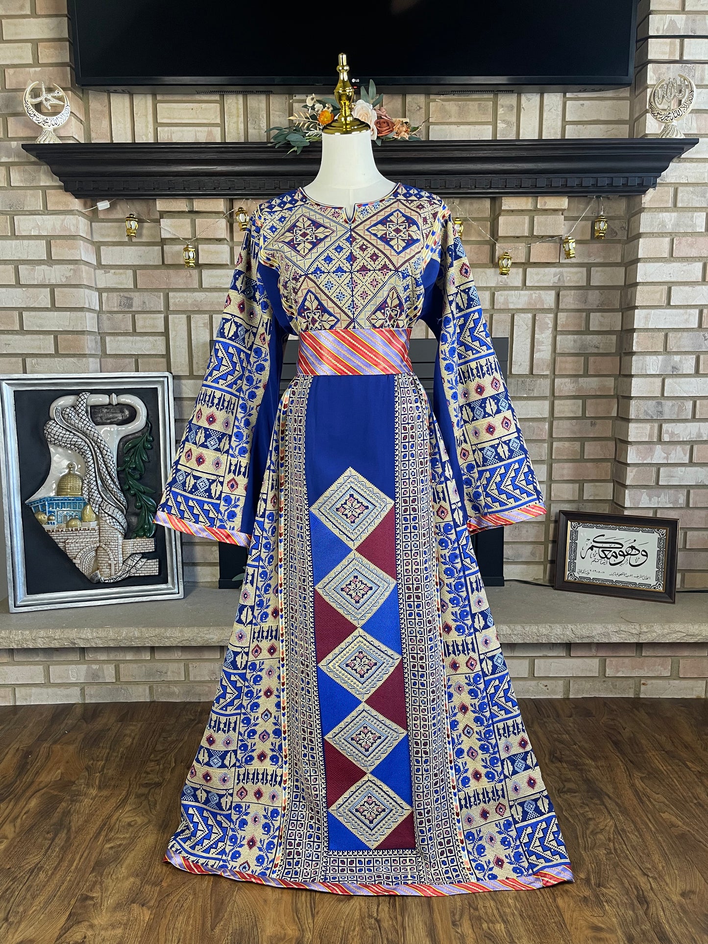 Blue Al-Bireh Thobe