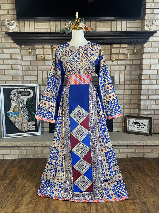 Blue Al-Bireh Thobe