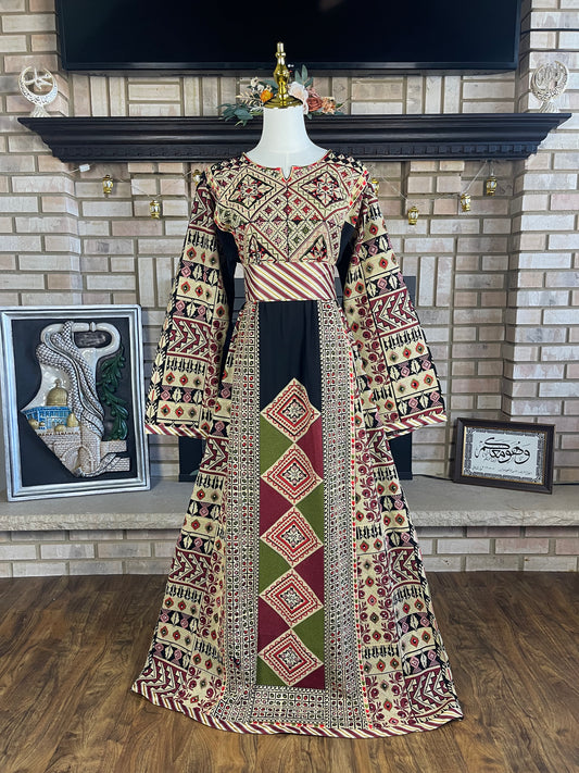 Black Al-Bireh Thobe