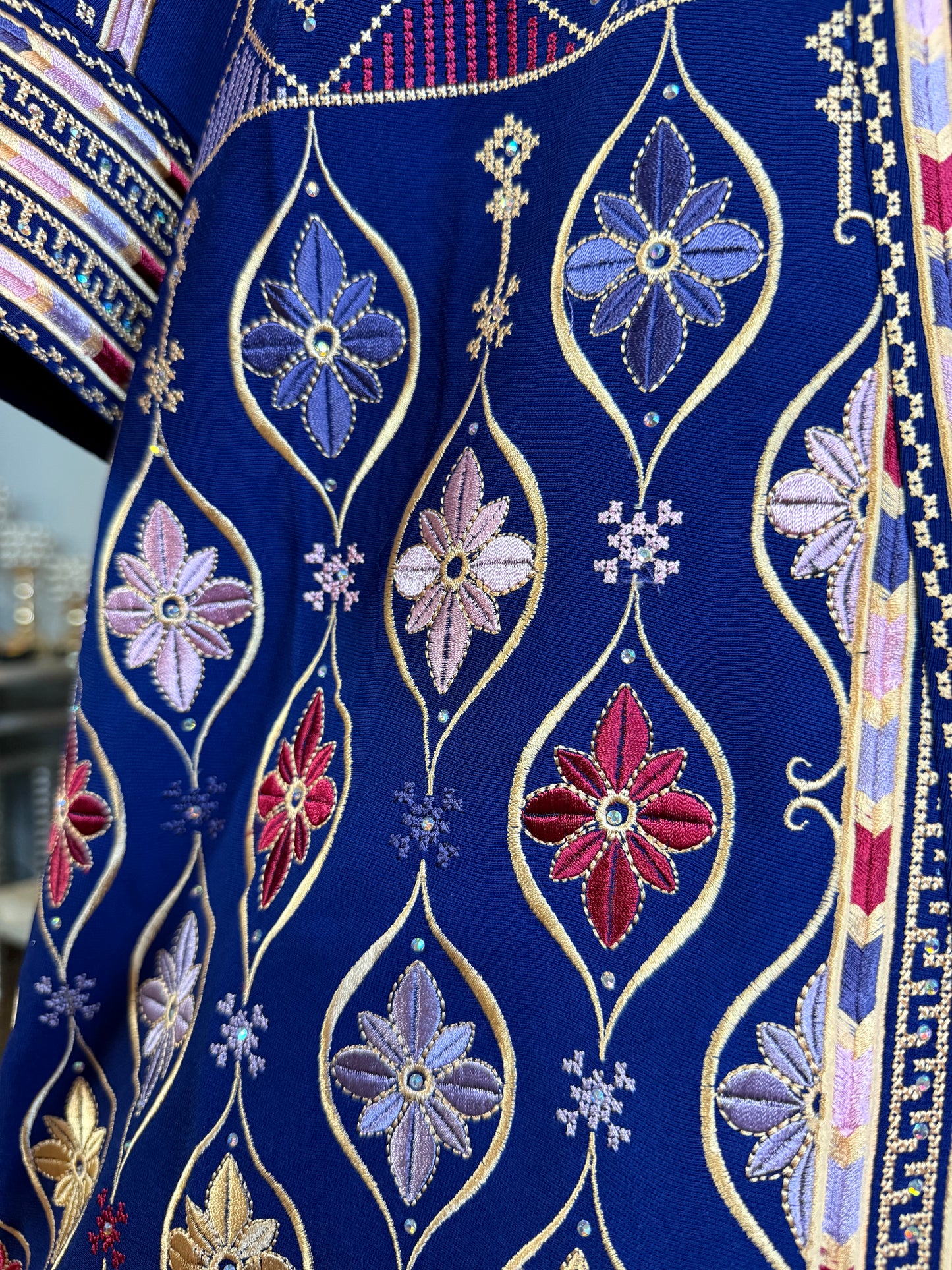 Navy Blue Jafra Thobe