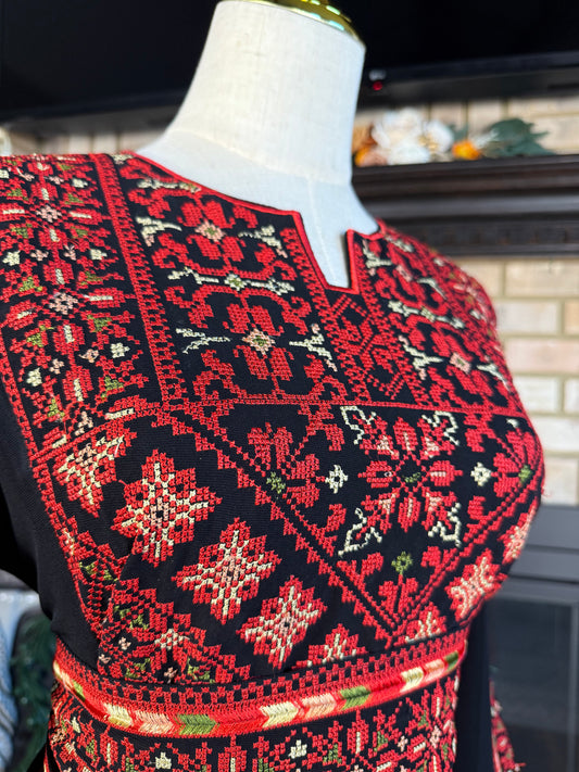 Black/Red (multicolor) Ramallah Thobe