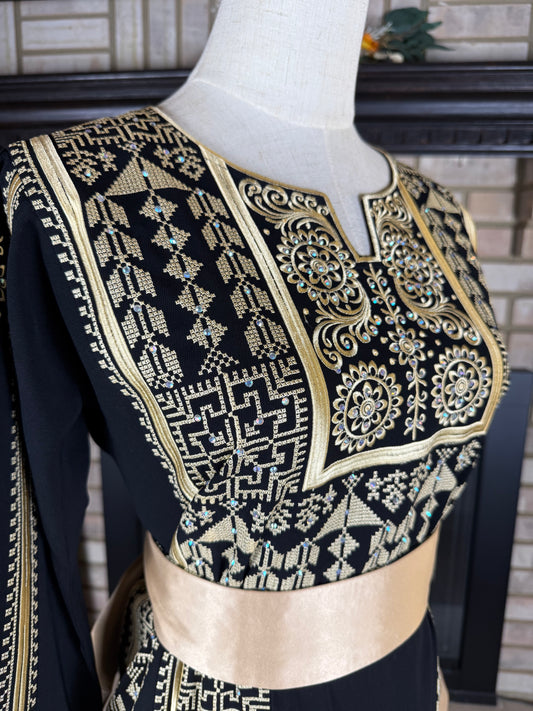 Black/Gold Rafah Thobe