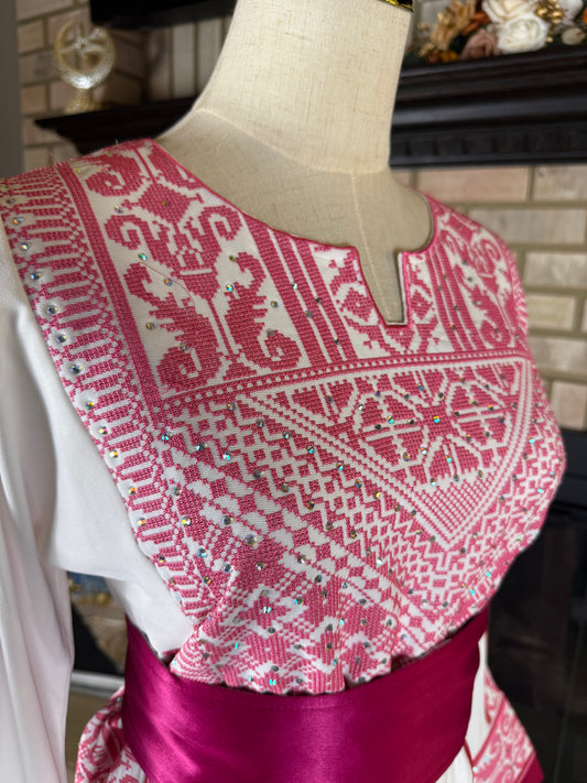 White/Pink Ishq Thobe