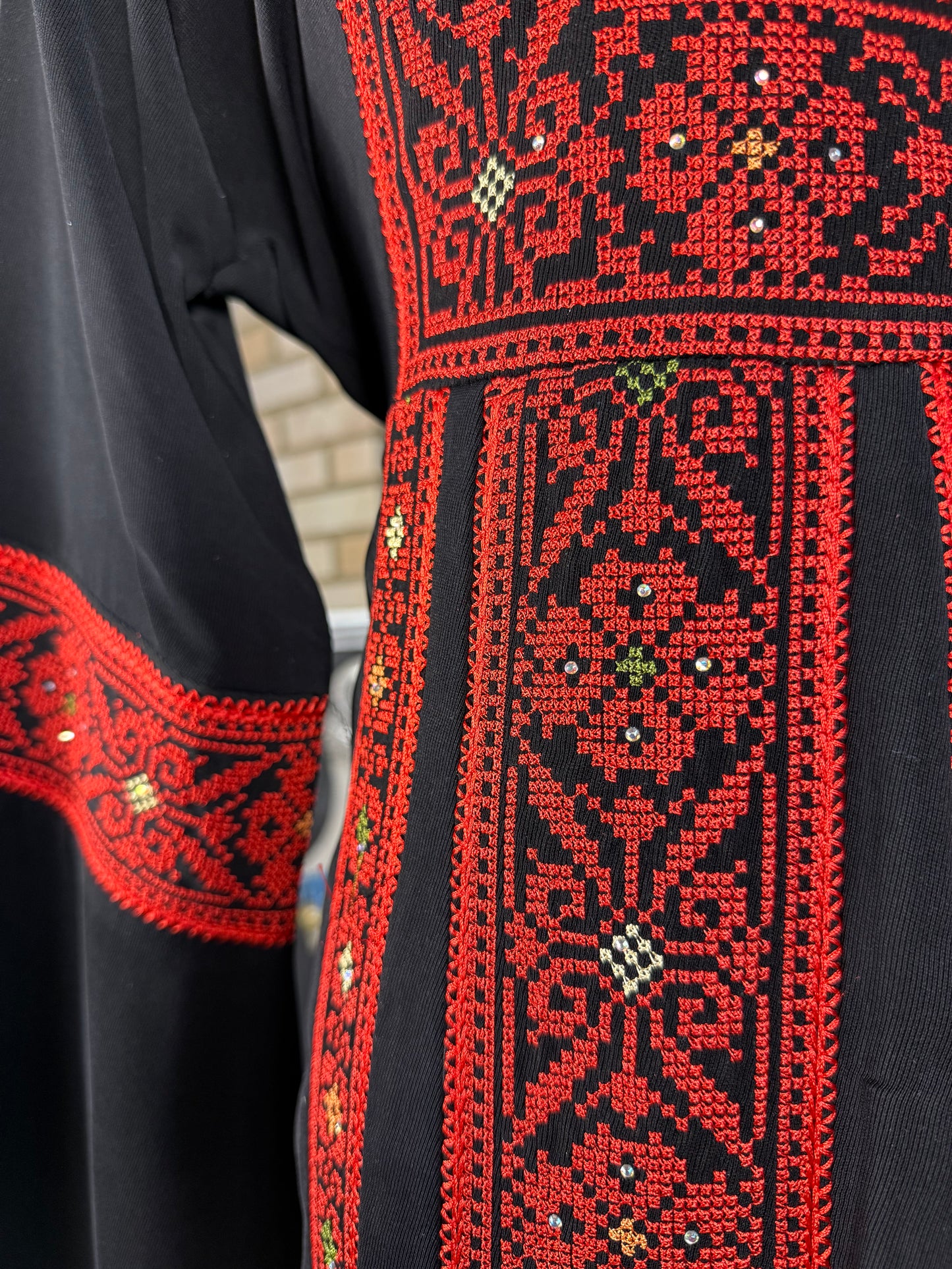 Black/Red Jerusalem Thobe