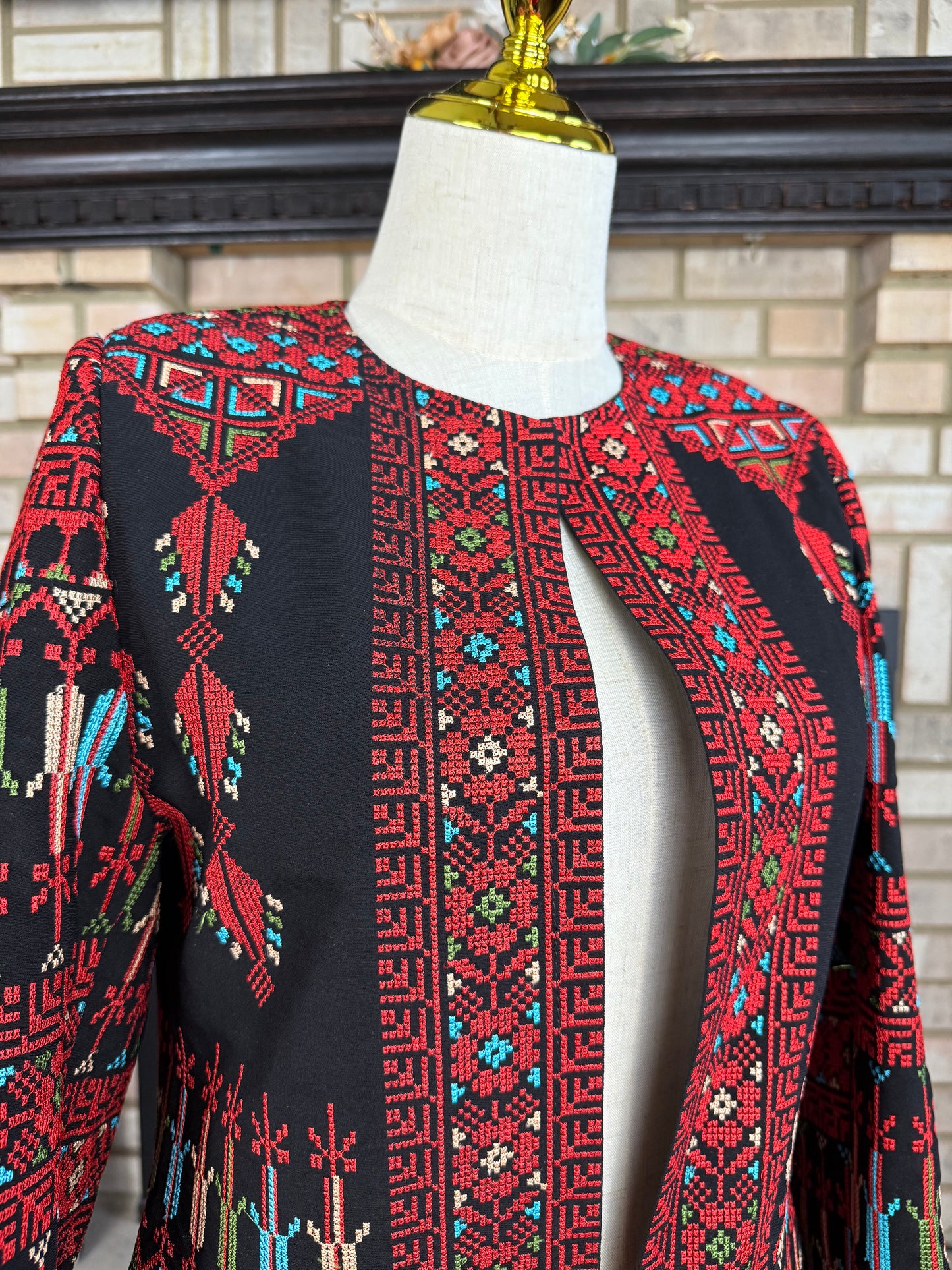 Black Tatreez Cardigan