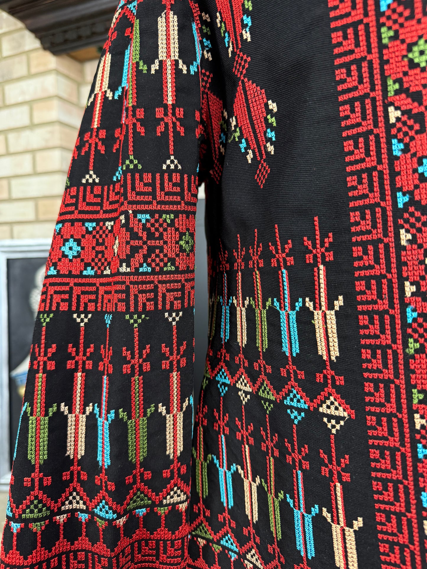 Black Tatreez Cardigan