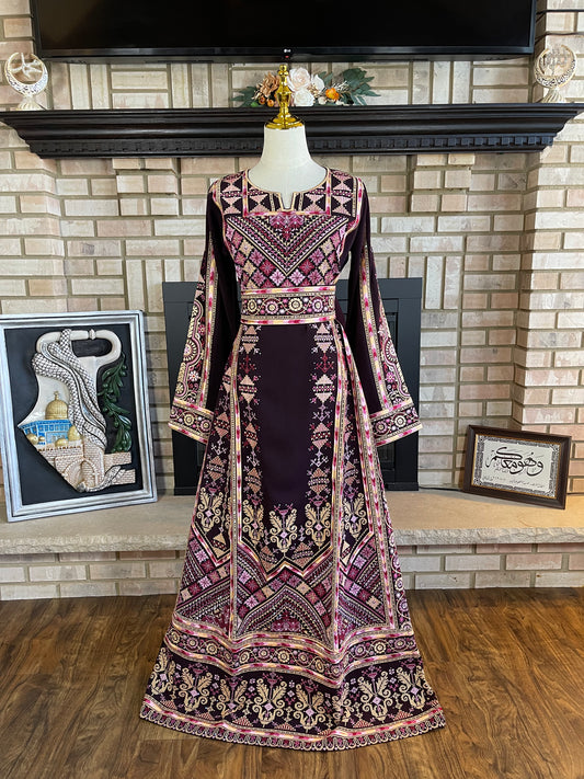 Dark Purple Nablus Thobe
