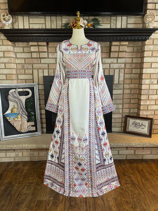White Jafra Thobe