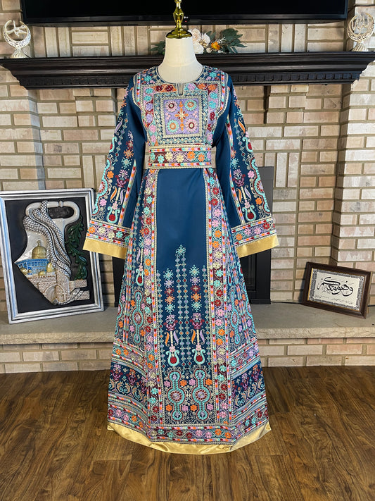 Turquoise Malaka Thobe
