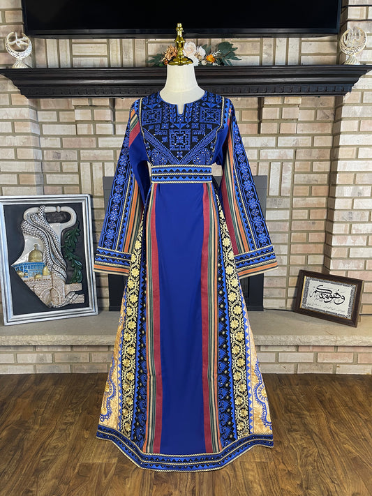 Black/Blue Majdalawi Thobe