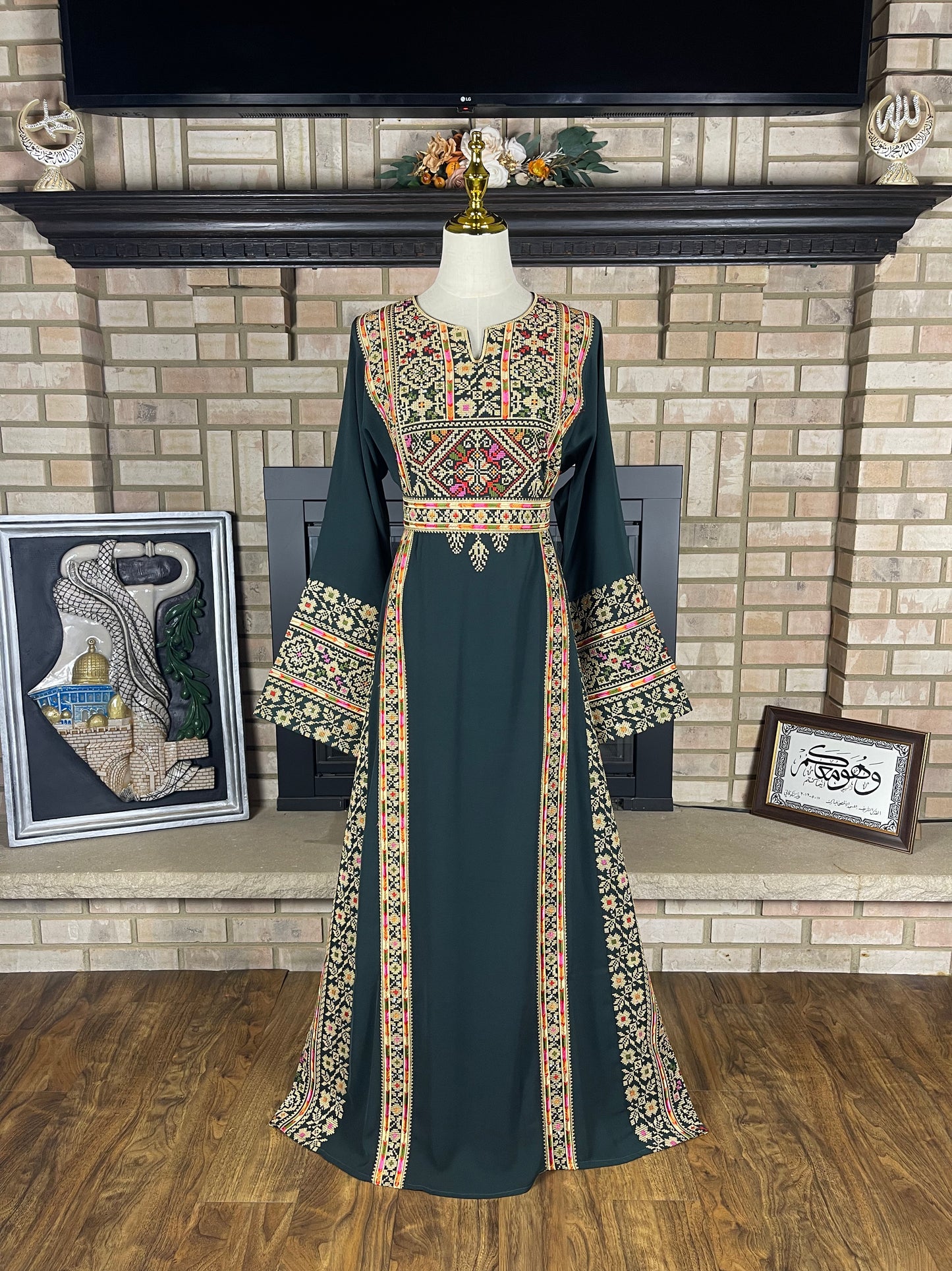Olive Green Silwad Thobe
