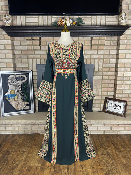 Olive Green Silwad Thobe