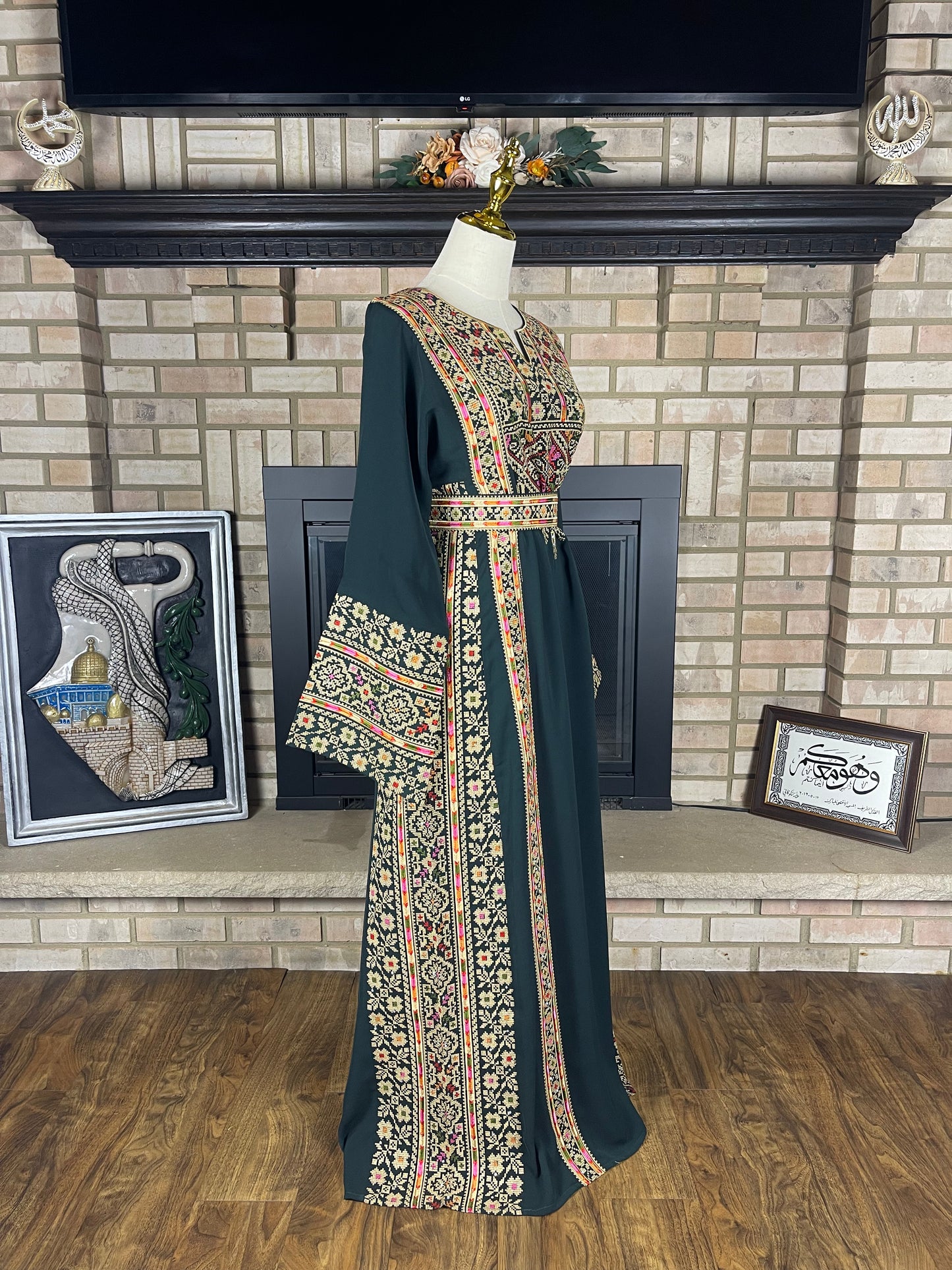Olive Green Silwad Thobe
