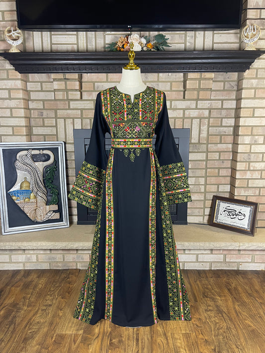 Black/Green Silwad Thobe