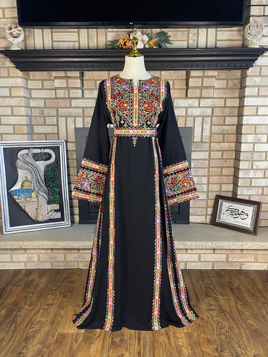 Black/Wheat Al-Jaleel Thobe