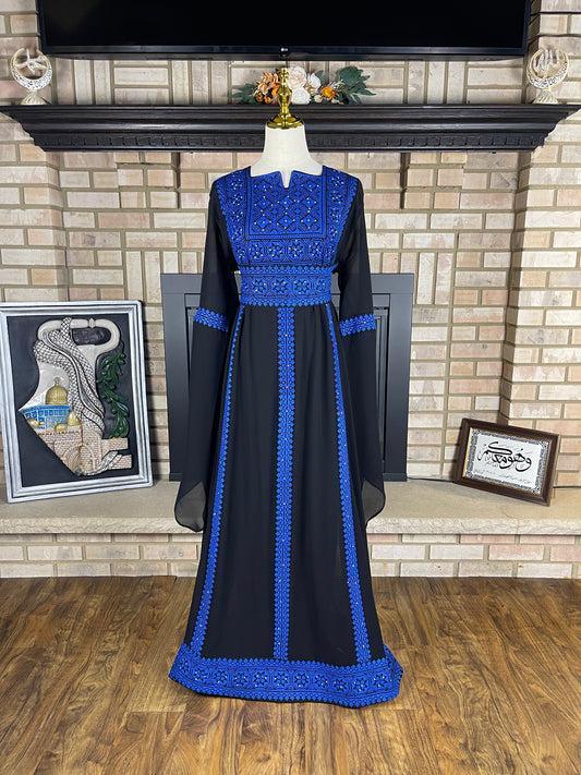 Black/Blue Tulkarm Thobe