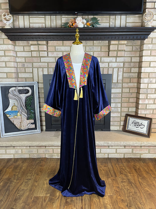 Velvet Midnight Blue Pattern Besht