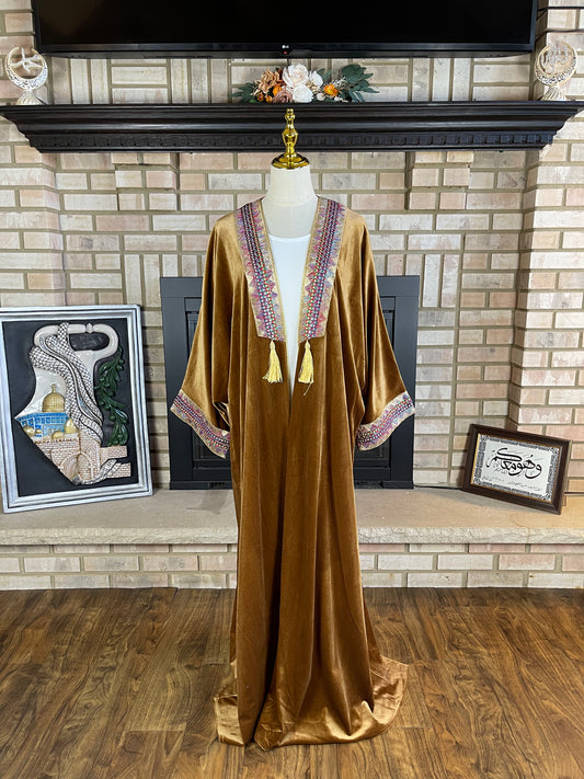 Velvet Butterscotch Gold Pattern Besht