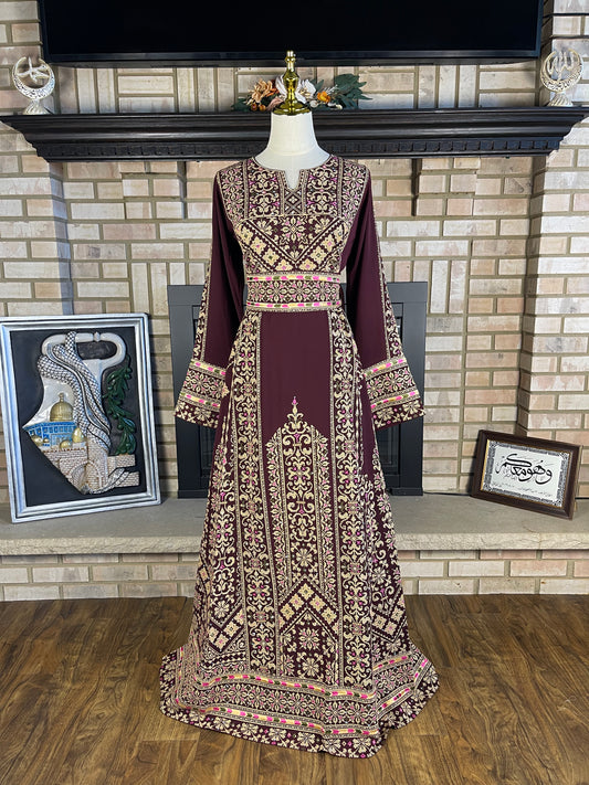 Burgundy Al-Aseelah Thobe