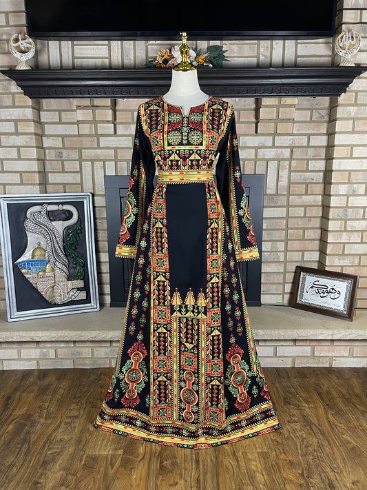 Black/Gold Nuseirat Thobe