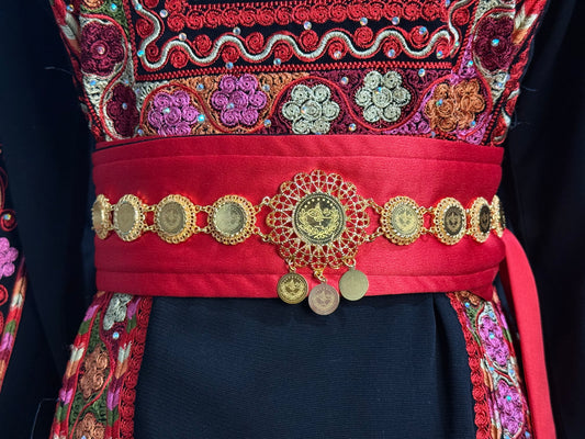 Traditional Golden Coin Belt