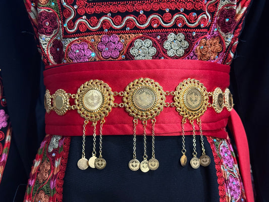 Traditional Golden Coin Belt