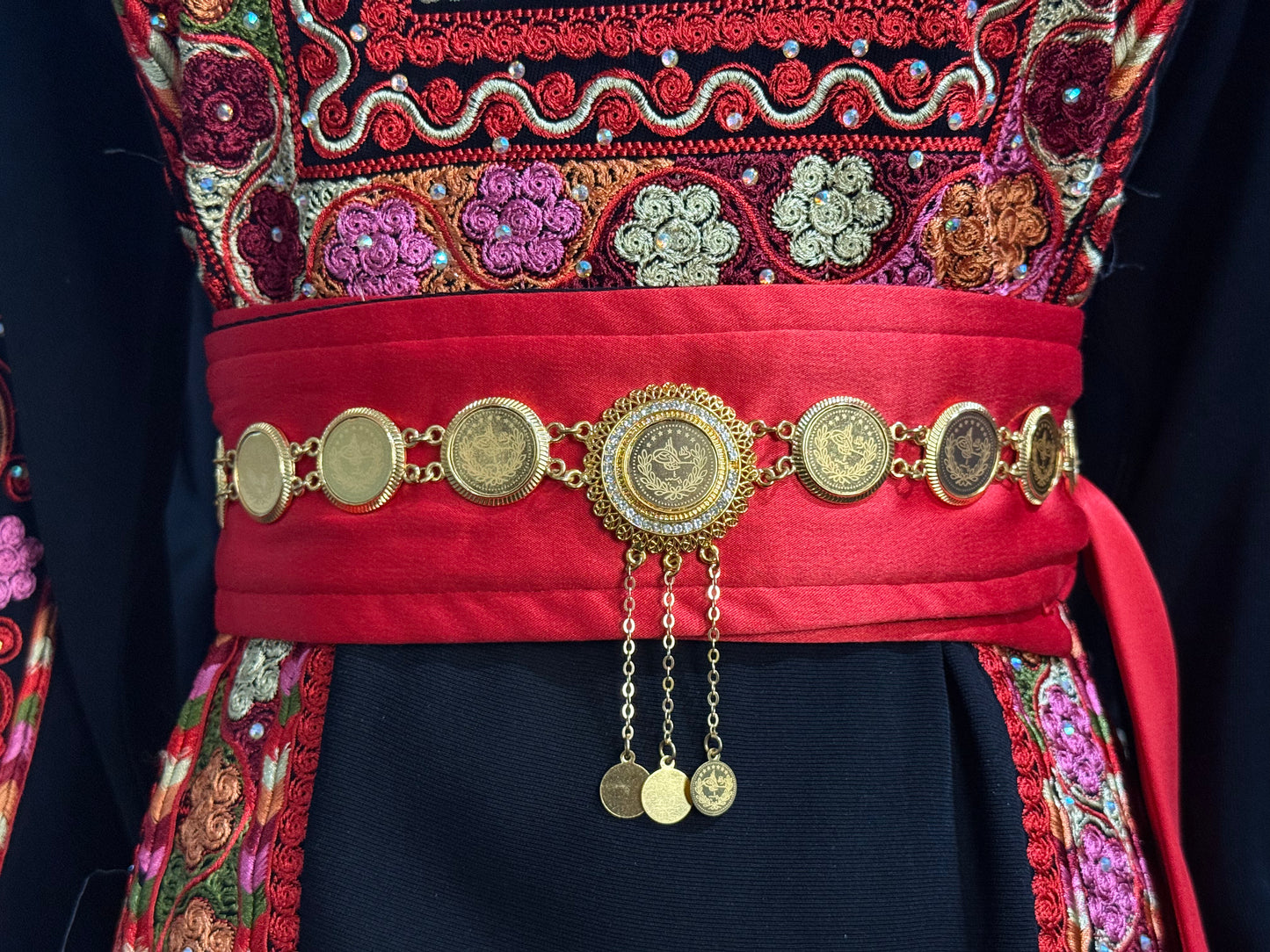 Traditional Golden Coin Belt