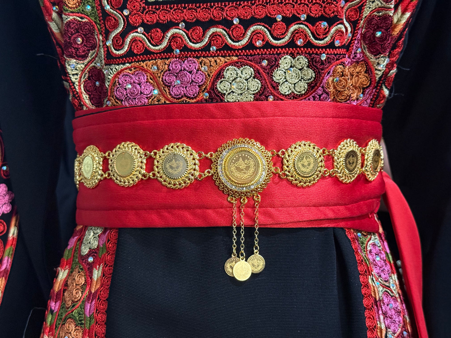 Traditional Golden Coin Belt
