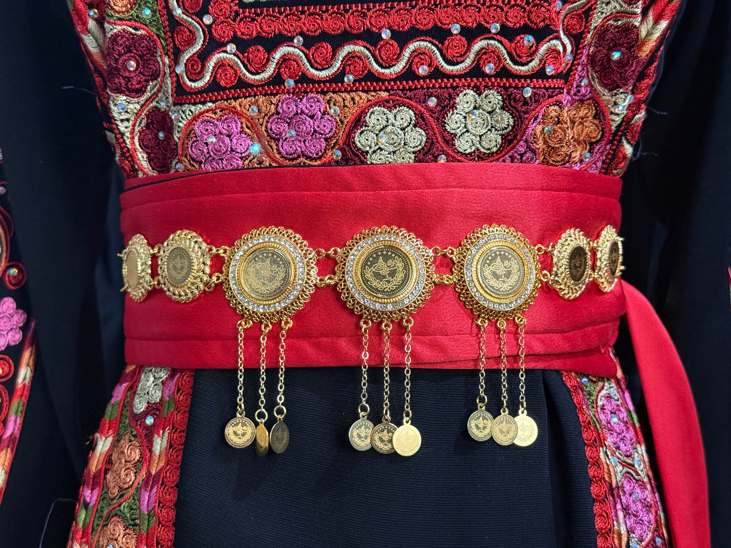 Traditional Golden Coin Belt