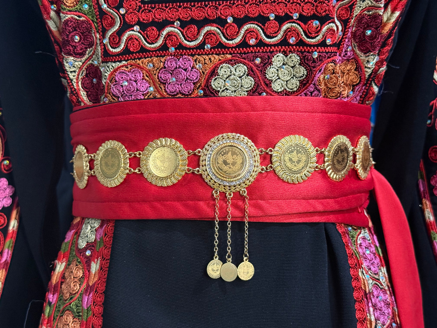 Traditional Golden Coin Belt