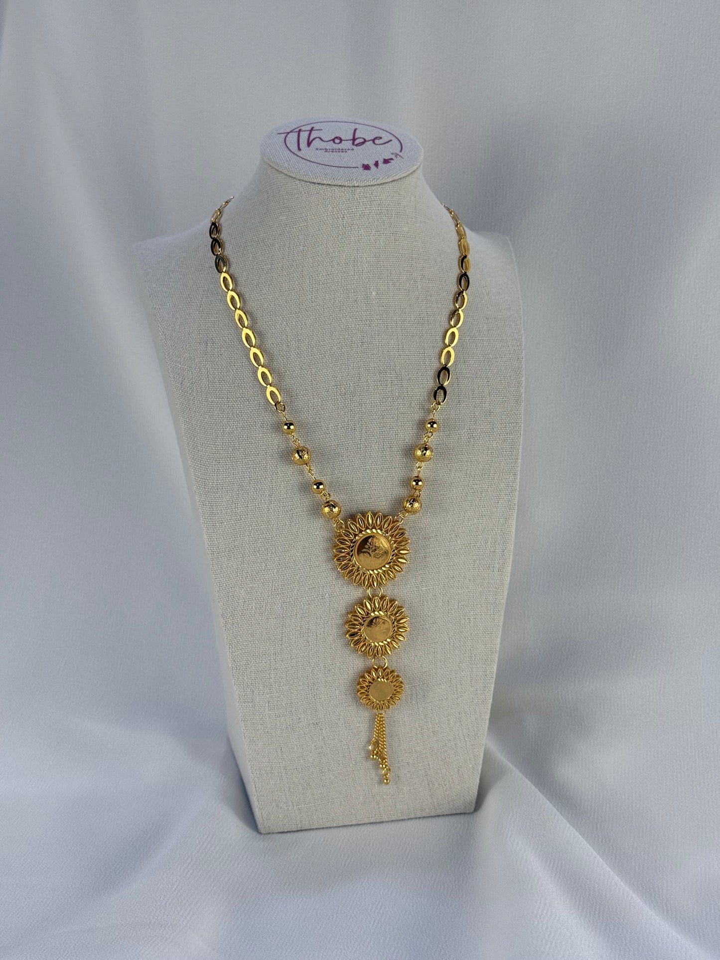 Traditional Golden Coin Necklace