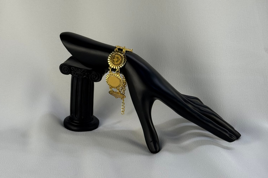 Traditional Golden Coin Bracelet