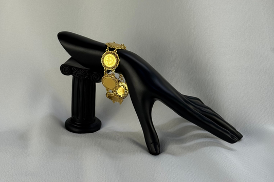 Traditional Golden Coin Bracelet