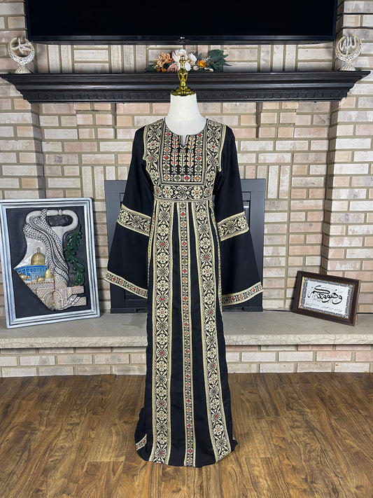 Black/Wheat Jerusalem Thobe